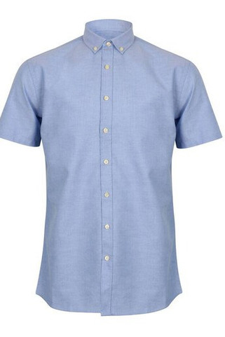 HENBURY HY517R - MEN’S MODERN S/S OXFORD SHIRT – REGULAR FIT