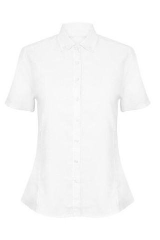 HENBURY HY518R - Damen Kurzarm Oxford Hemd - Regular Fit