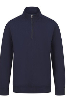 HENBURY HY842 - Nachhaltiges Sweatshirt mit 1/4-Reissverschluss