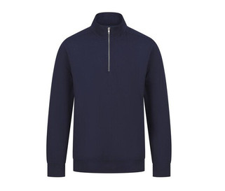 HENBURY HY842 - Nachhaltiges Sweatshirt mit 1/4-Reissverschluss