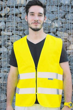 KORNTEX KX225 - SAFETY VEST WITH ZIPPER COLOGNE