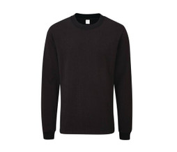 Mantis MT006 - ESSENTIËLE ZWARE T SHIRT MET LANGE MOUWEN