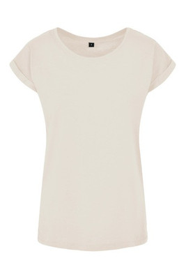 Build Your Brand BY021 - Women's Cotton Jersey T-Shirt with Folded Sleeves
