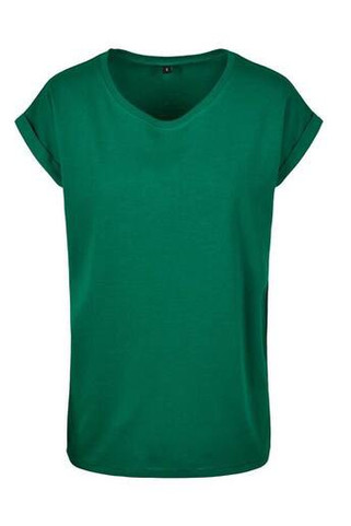 Build Your Brand BY021 - Womens Cotton Jersey T-Shirt with Folded Sleeves