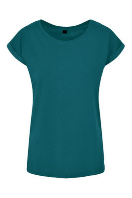 Build Your Brand BY021 - Women's Cotton Jersey T-Shirt with Folded Sleeves