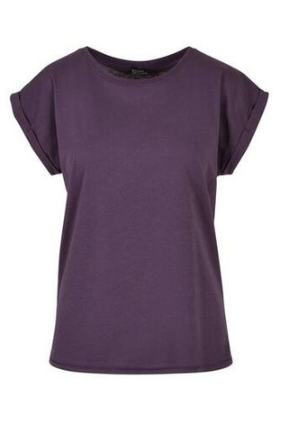 Build Your Brand BY021 - Womens Cotton Jersey T-Shirt with Folded Sleeves