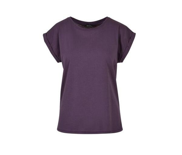 Build Your Brand BY021 - Women's Cotton Jersey T-Shirt with Folded Sleeves