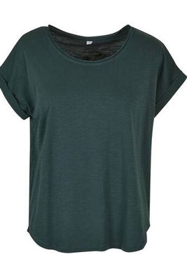 Build Your Brand BY036 - T-shirt da donna con schiena allungata