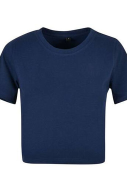 Build Your Brand BY042 - Trendy Womens Cropped T-Shirt with Comfort Fit