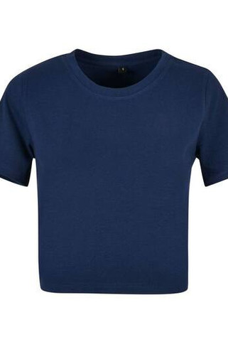 Build Your Brand BY042 - Trendy Womens Cropped T-Shirt with Comfort Fit