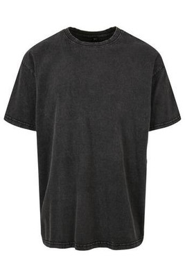 Build Your Brand BY189 - T-SHIRT OVERSIZE PESANTE LAVATA CON ACIDO