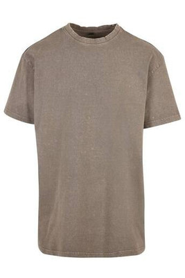 BUILD YOUR BRAND BY189 - ACID WASHED HEAVY OVERSIZE TEE