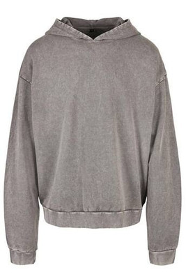 BUILD YOUR BRAND BY191 - ACID WASHED OVERSIZE HOODY