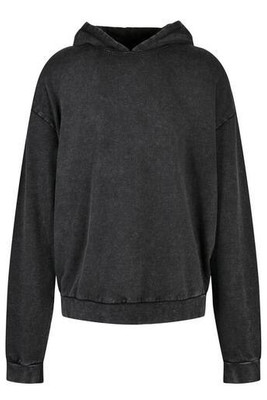 BUILD YOUR BRAND BY191 - ACID WASHED OVERSIZE HOODY