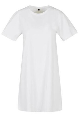 BUILD YOUR BRAND BY214 - Sporty Feminine A-Line Cotton Tee Dress