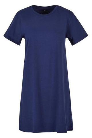 BUILD YOUR BRAND BY214 - Sporty Feminine A-Line Cotton Tee Dress