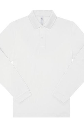 B&C BCU425 - Long-sleeved fine piqué poloshirt