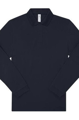 B&C BCU425 - Long-sleeved fine piqué poloshirt