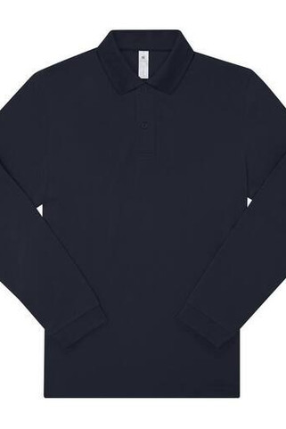 B&C BCU425 - Long-sleeved fine piqué poloshirt