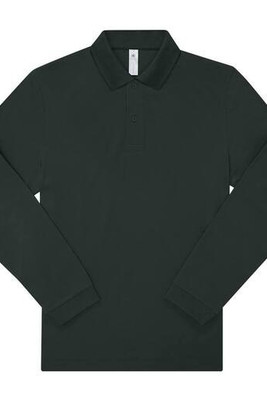 B&C BCU425 - Long-sleeved fine piqué poloshirt