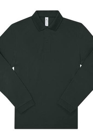 B&C BCU425 - Long-sleeved fine piqué poloshirt