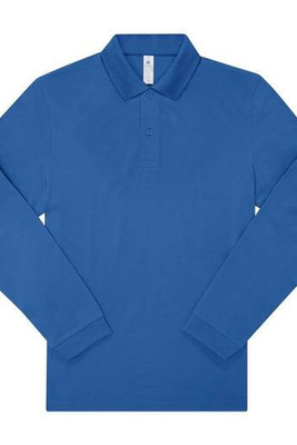 B&C BCU425 - Long-sleeved fine piqué poloshirt