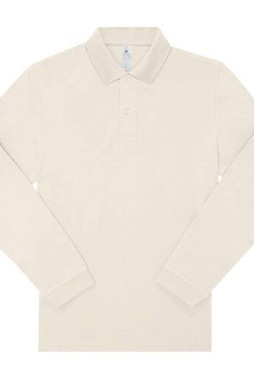 B&C BCU425 - Long-sleeved fine piqué poloshirt