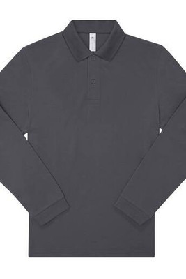 B&C BCU425 - Long-sleeved fine piqué poloshirt