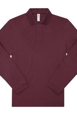 B&C BCU425 - Long-sleeved fine piqué poloshirt