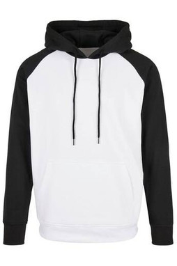 BUILD YOUR BRAND BYB005 - Classic Raglan Hoodie with Contrast Design