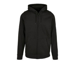 BUILD YOUR BRAND BYB008 - Classic Comfort Full Zip Hoodie with Kangaroo Pockets