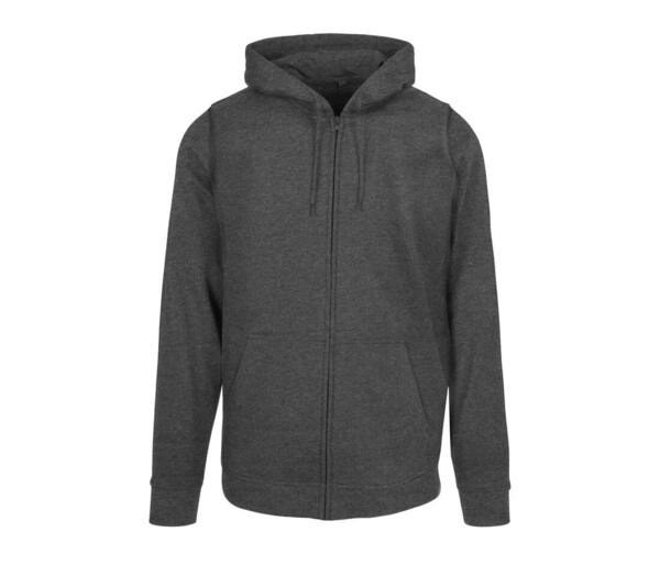BUILD YOUR BRAND BYB008 - Classic Comfort Full Zip Hoodie with Kangaroo Pockets