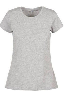 BUILD YOUR BRAND BYB012 - Klassisk Dame T-shirt i Blød Jersey Bomuld