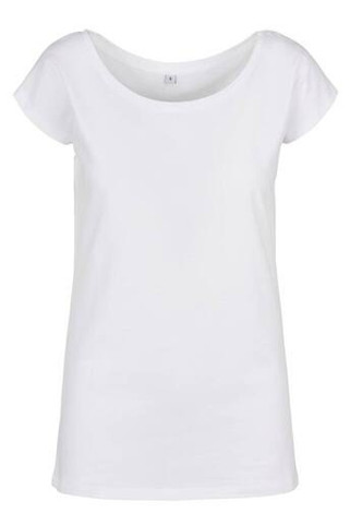 BUILD YOUR BRAND BYB013 - LADIES WIDE NECK TEE
