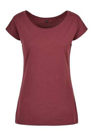 Build Your Brand BYB013 - DAMES T-SHIRT WIJDE HALS