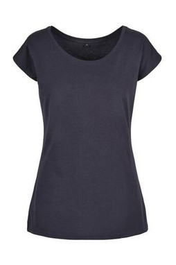 BUILD YOUR BRAND BYB013 - LADIES WIDE NECK TEE