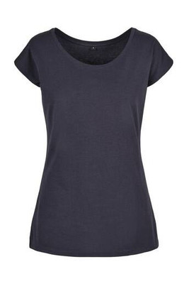 Build Your Brand BYB013 - T-SHIRT A COLLO LARGO DA DONNA