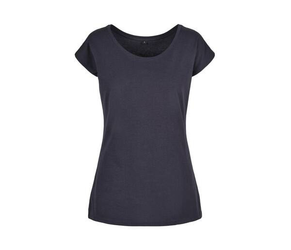 Build Your Brand BYB013 - T-SHIRT A COLLO LARGO DA DONNA