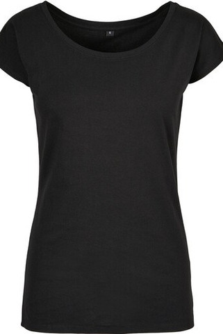 BUILD YOUR BRAND BYB013 - LADIES WIDE NECK TEE