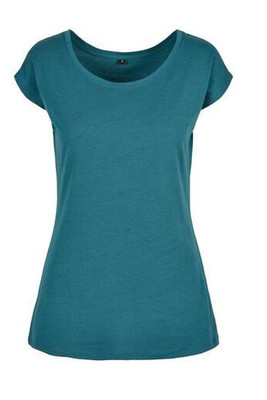 Build Your Brand BYB013 - DAMES T-SHIRT WIJDE HALS