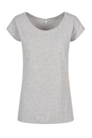 BUILD YOUR BRAND BYB013 - LADIES WIDE NECK TEE