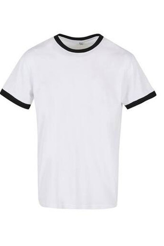 BUILD YOUR BRAND BYB022 - Classic Contrast Crew Neck Cotton Tee