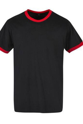 BUILD YOUR BRAND BYB022 - Classic Contrast Crew Neck Cotton Tee