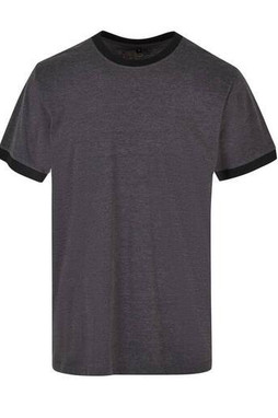 BUILD YOUR BRAND BYB022 - Klassisk Kontrast Ringer T-shirt i Bomuld