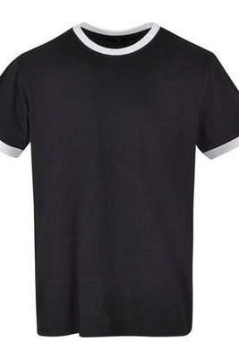 BUILD YOUR BRAND BYB022 - Classic Contrast Crew Neck Cotton Tee