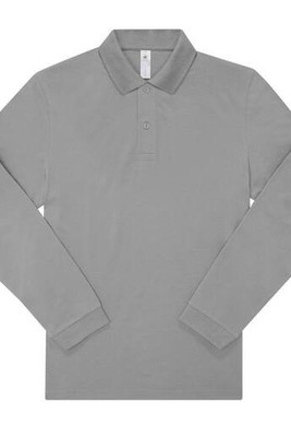 B&C BCU425 - Long-sleeved fine piqué poloshirt