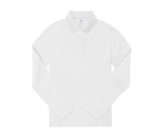 B&C BCW462 - Poloshirt da donna a maniche lunghe