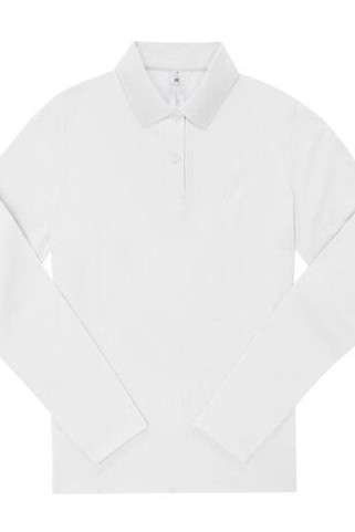 B&C BCW464 - Ladies long sleeve 210 poloshirt