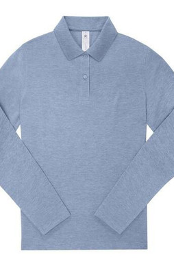 B&C BCW464 - Ladies long sleeve 210 poloshirt