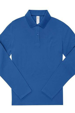 B&C BCW464 - Ladies long sleeve 210 poloshirt